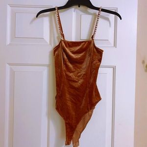 Velour body suit